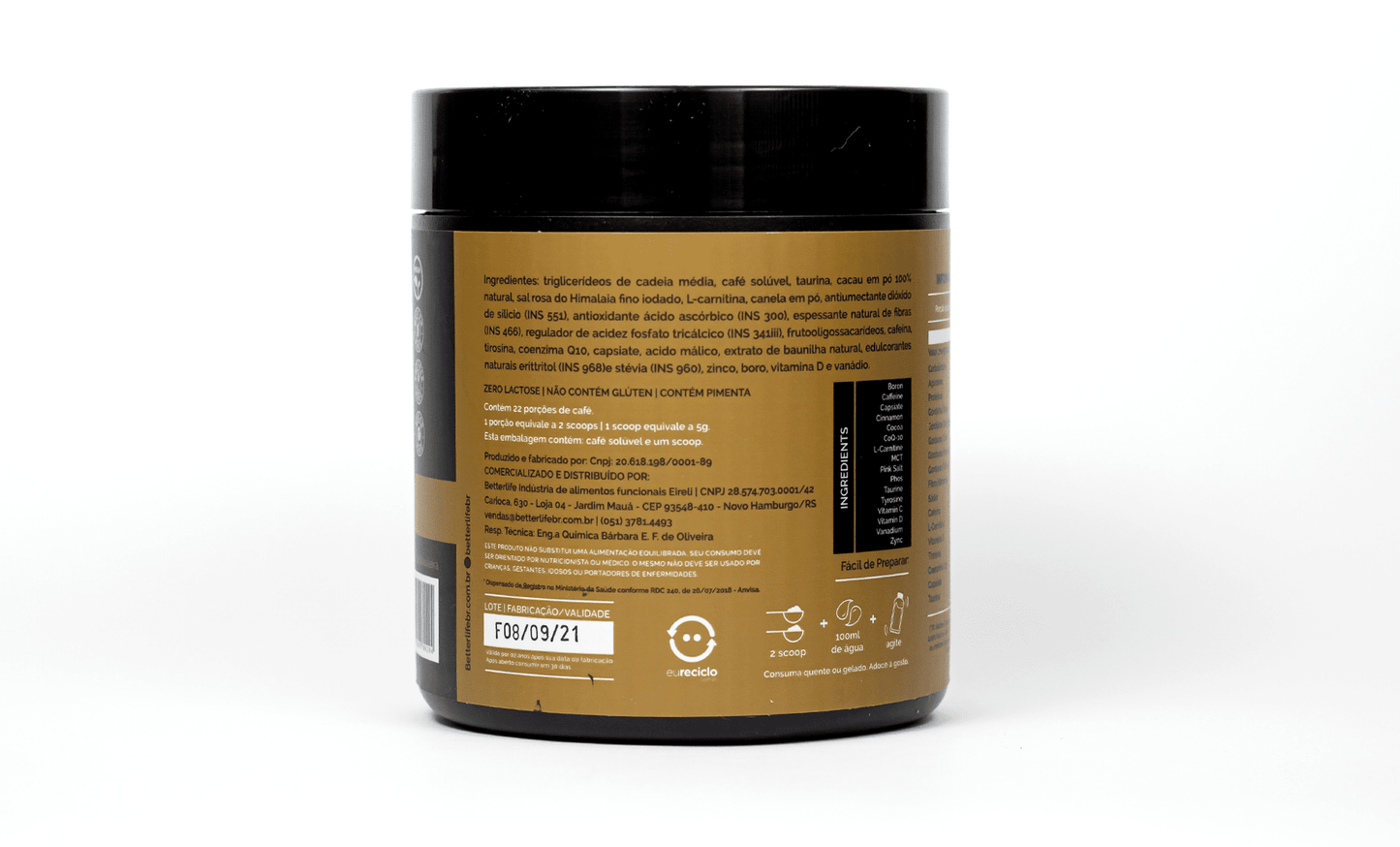 Café em Pó Solúvel Brain Coffee Power 220g